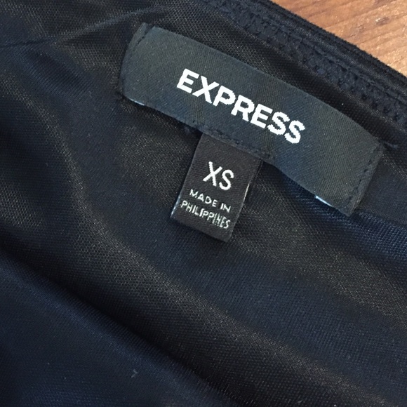 EXPRESS Little Black Strapless Dress - Picture 3 of 4